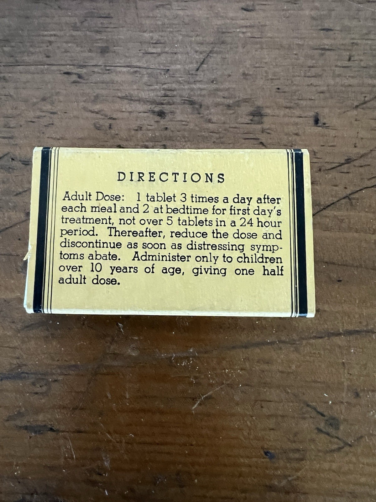 Vintage Antique K-W Cold Tablets Medicine Box Collectable Morris Drug Co York PA
