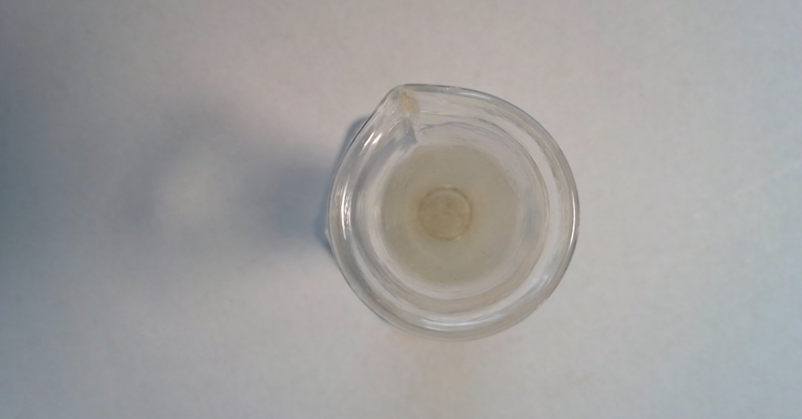 Vintage 5ml-60 minim’s Glass Footed Apothecary Measuring Conical Graduated Spout