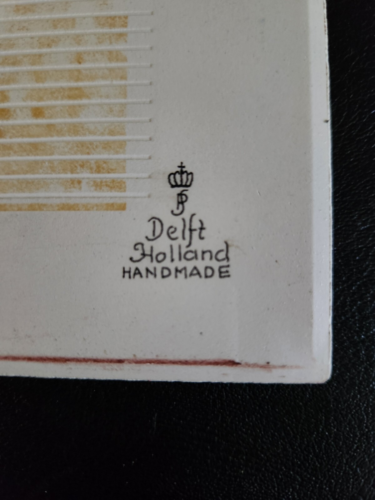 Vintage Set Of 3 Blue Delft Holland Handmade Pharmacy Tiles