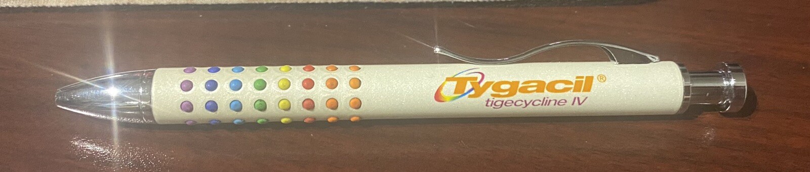 Drug Rep TYGACIL Collectible Heavy Metal Pharmaceutical Pen RARE