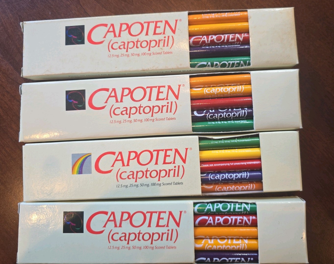 CAPOTEN Pencils NIB 4 Sets Pharmaceutical Drug Rep Promos Never Used