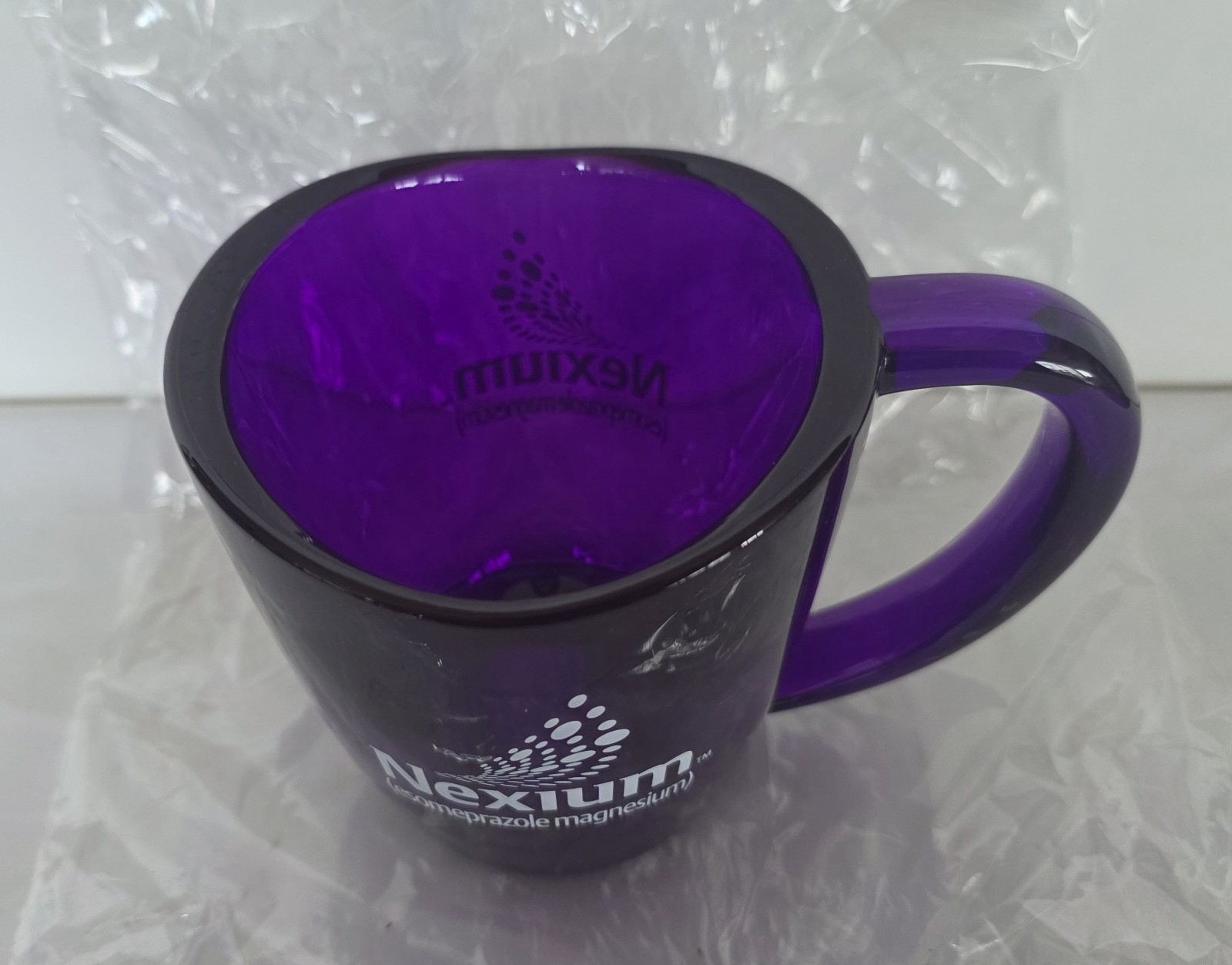 Nexium Mug The Purple Pill AstraZeneca AZ Pharmaceutical Advertising Promotional