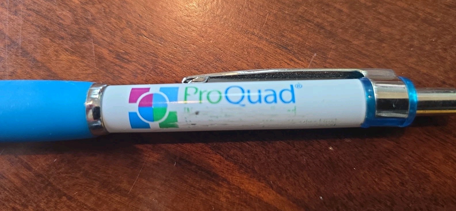 ProQuad Pen Pharmaceutical Drug Rep Promo Vintage WRITES!