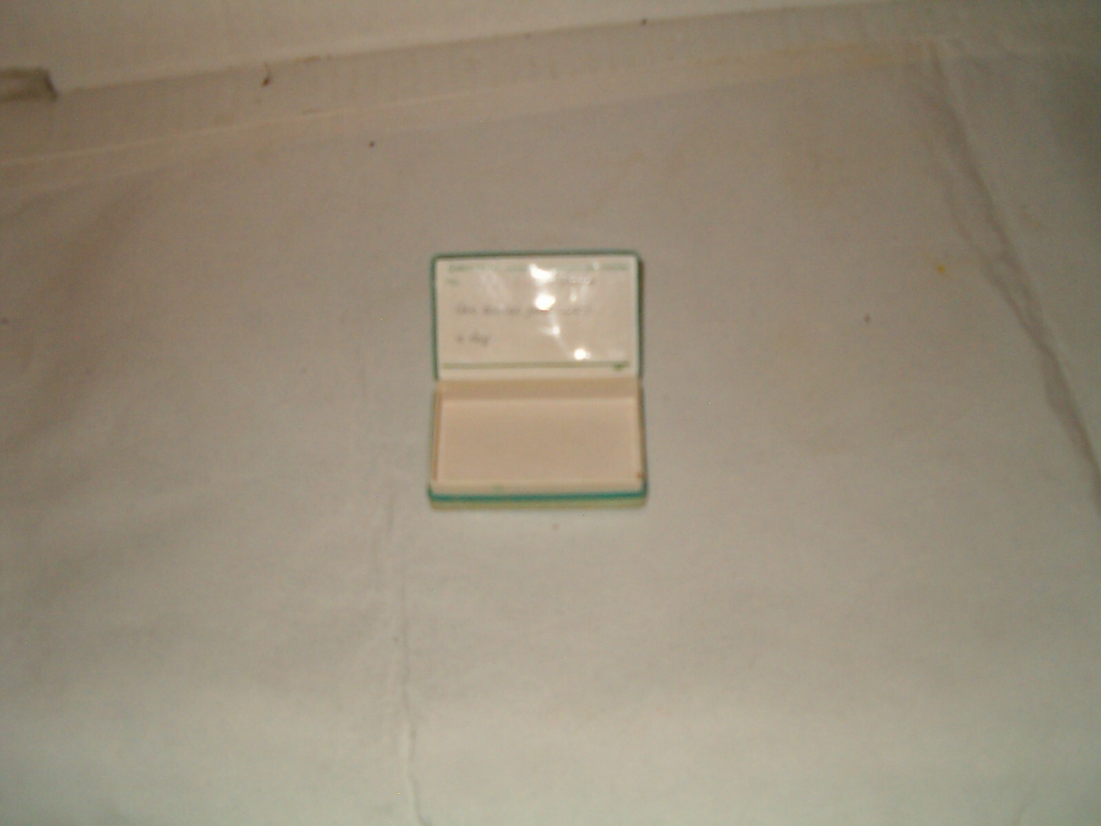 Vintage Denner Bros Pharmacy Prescription Drug Pill Box Sebewaing Mich.