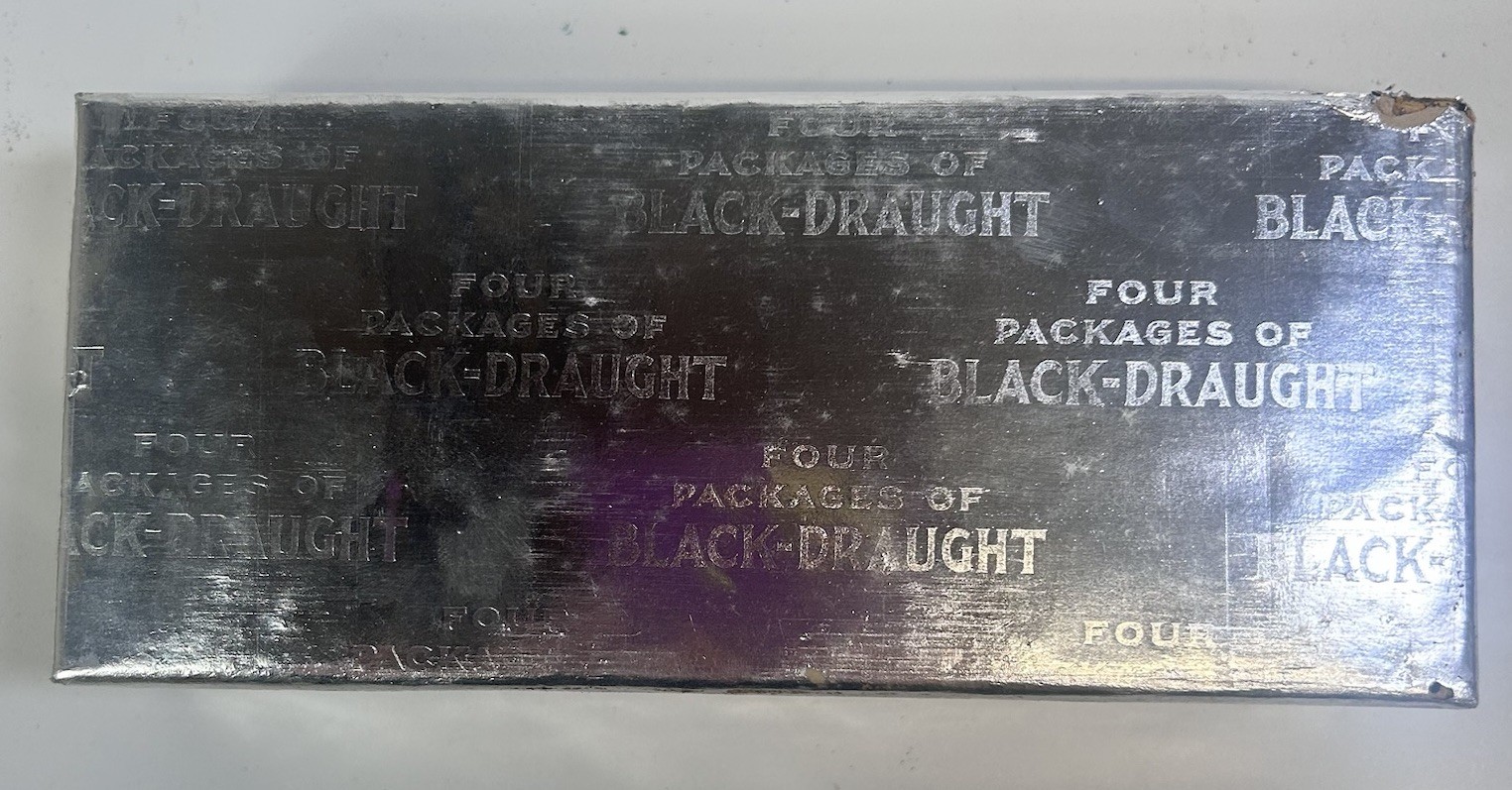 Vintage Black Draught Laxative Medicine New In Box 4 Inside Box