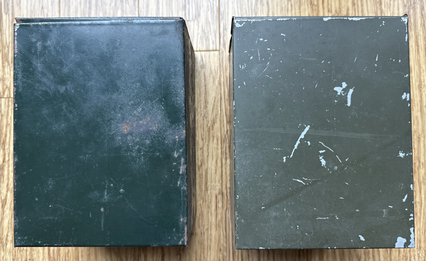 Vintage Phillips Metal File Pharmacy Prescription Box – two