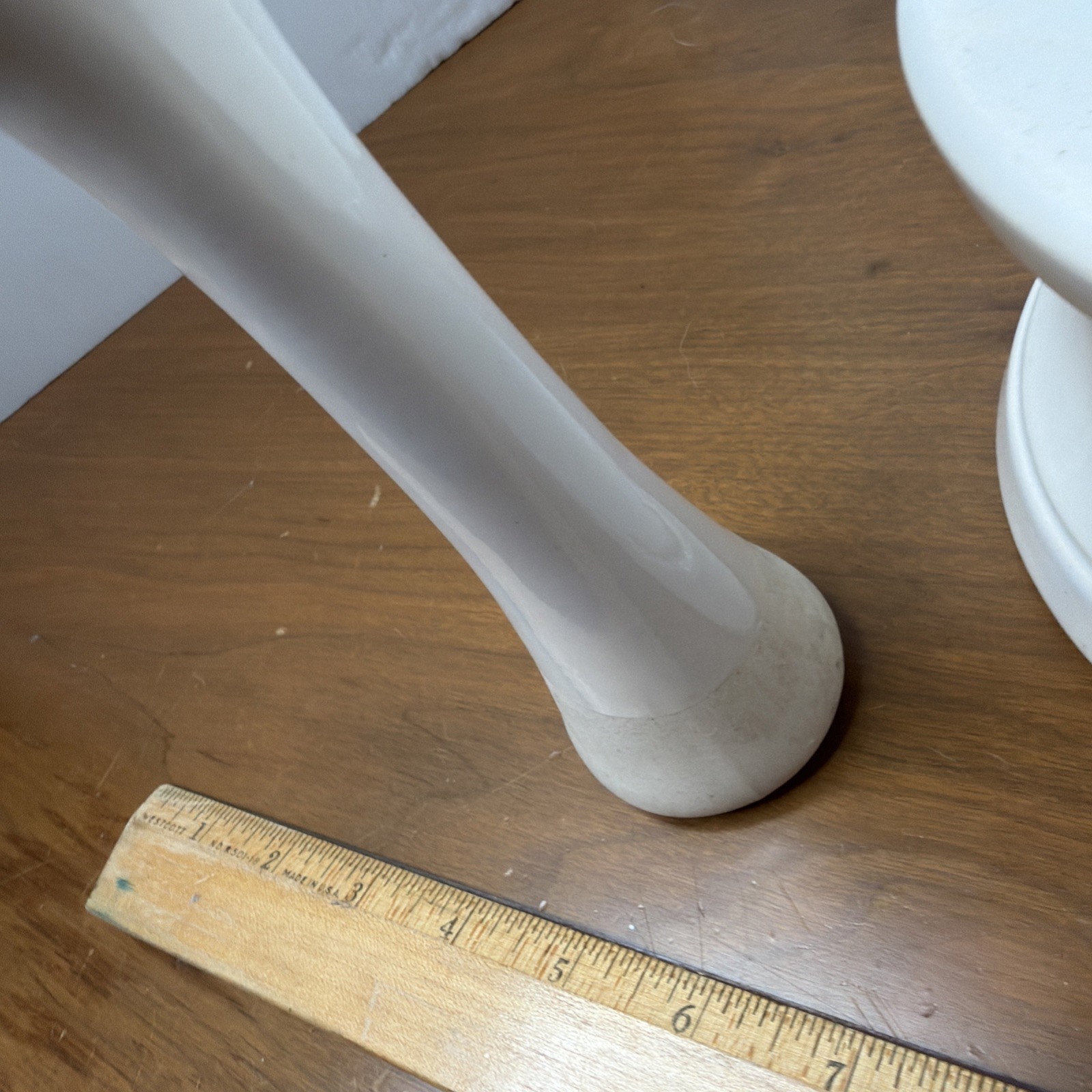 VINTAGE RX Pharmacy DISPLAY Large Mortar and Pestle White