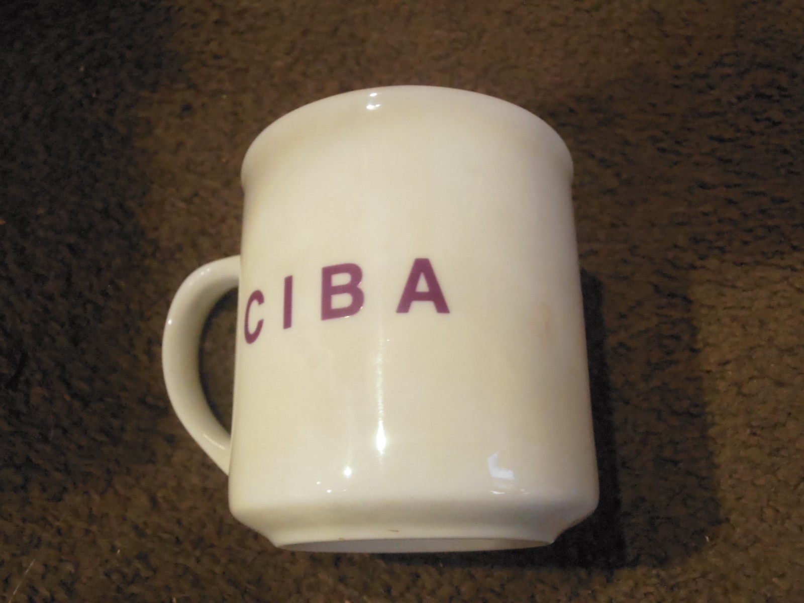CIBA HORMONE PATCHES Mugs Pharmaceutical Drug Rep Coffee Advertising Promo Swag
