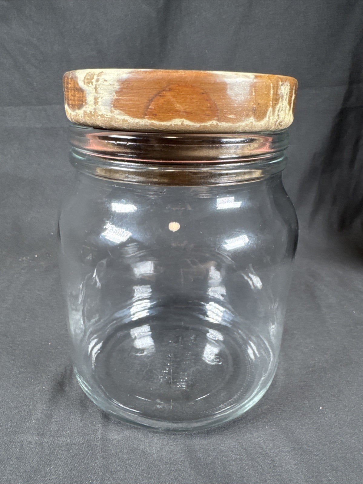 ✨RARE Drug Rep Humulin Clear Glass Canister Jar Pharmaceutical Container Holder✨