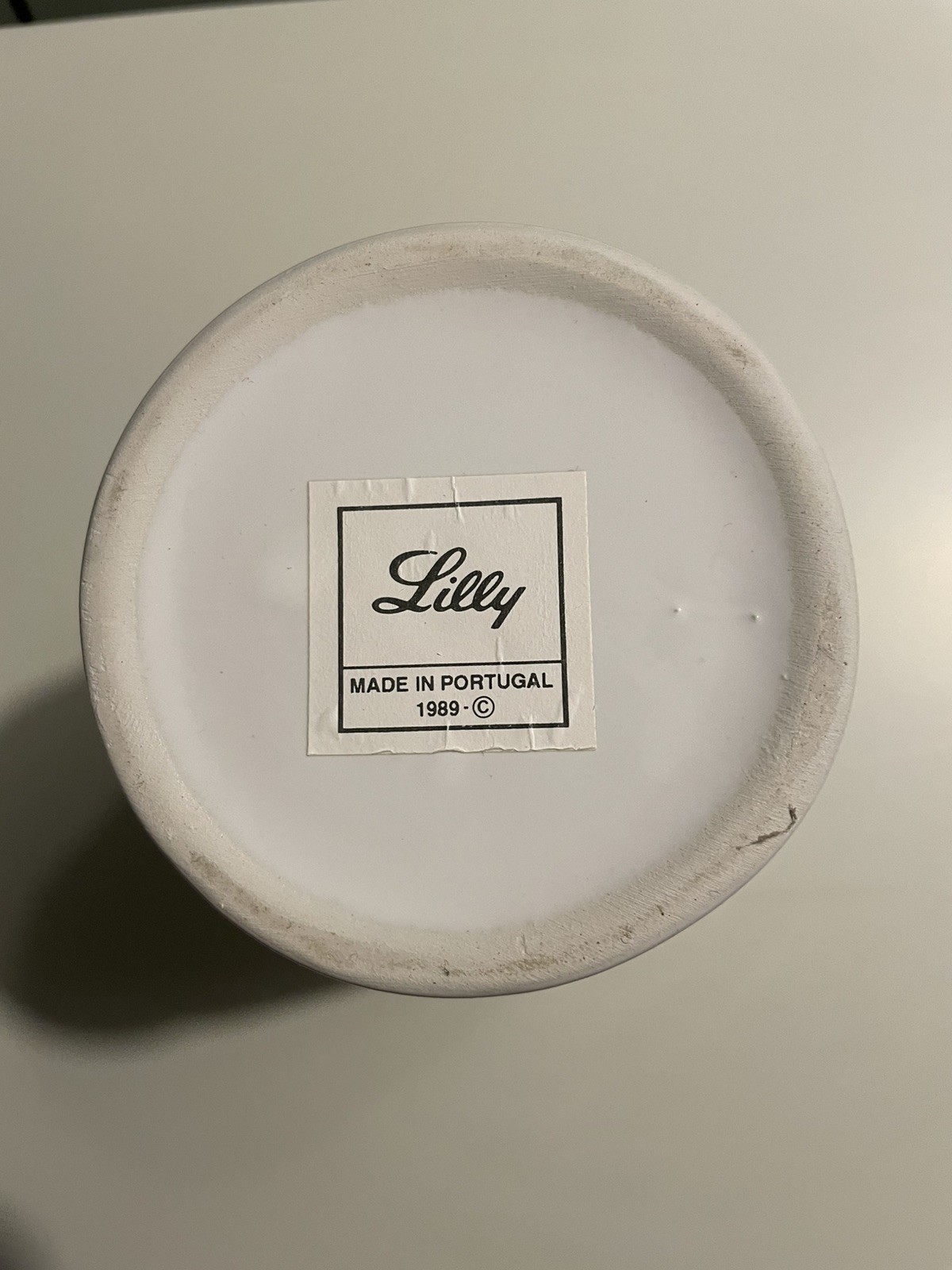 3 VINTAGE LILLY DRUG BLUE WHITE CERAMIC PHARMACY APOTHECARY JAR VASES