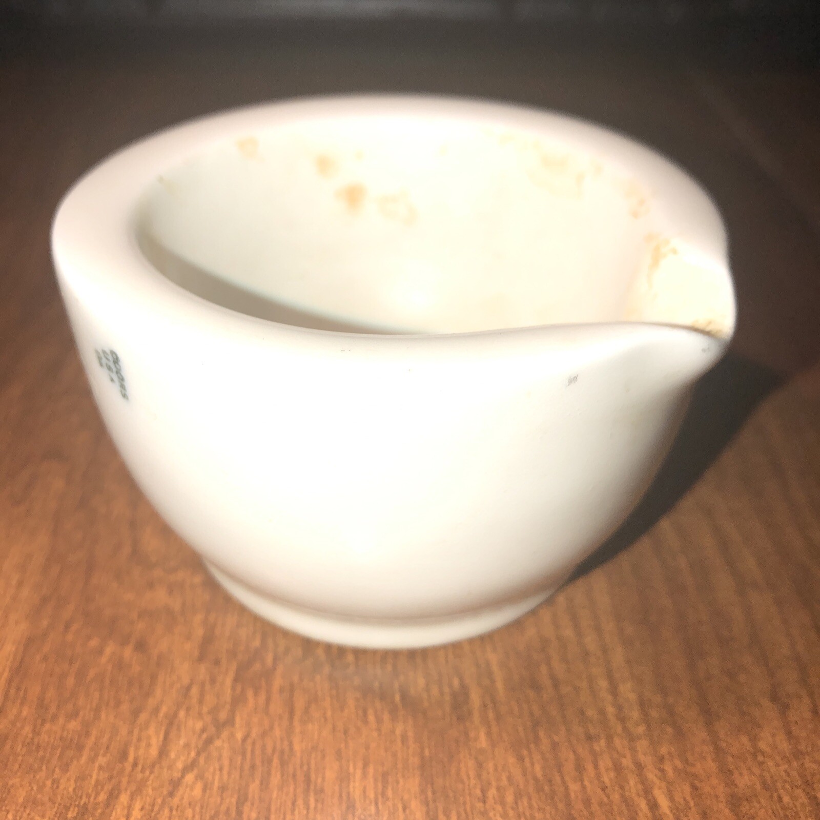 Antique Coors USA Mortar 75mm diameter, 45mm tall, used, no chips, (no pestle)