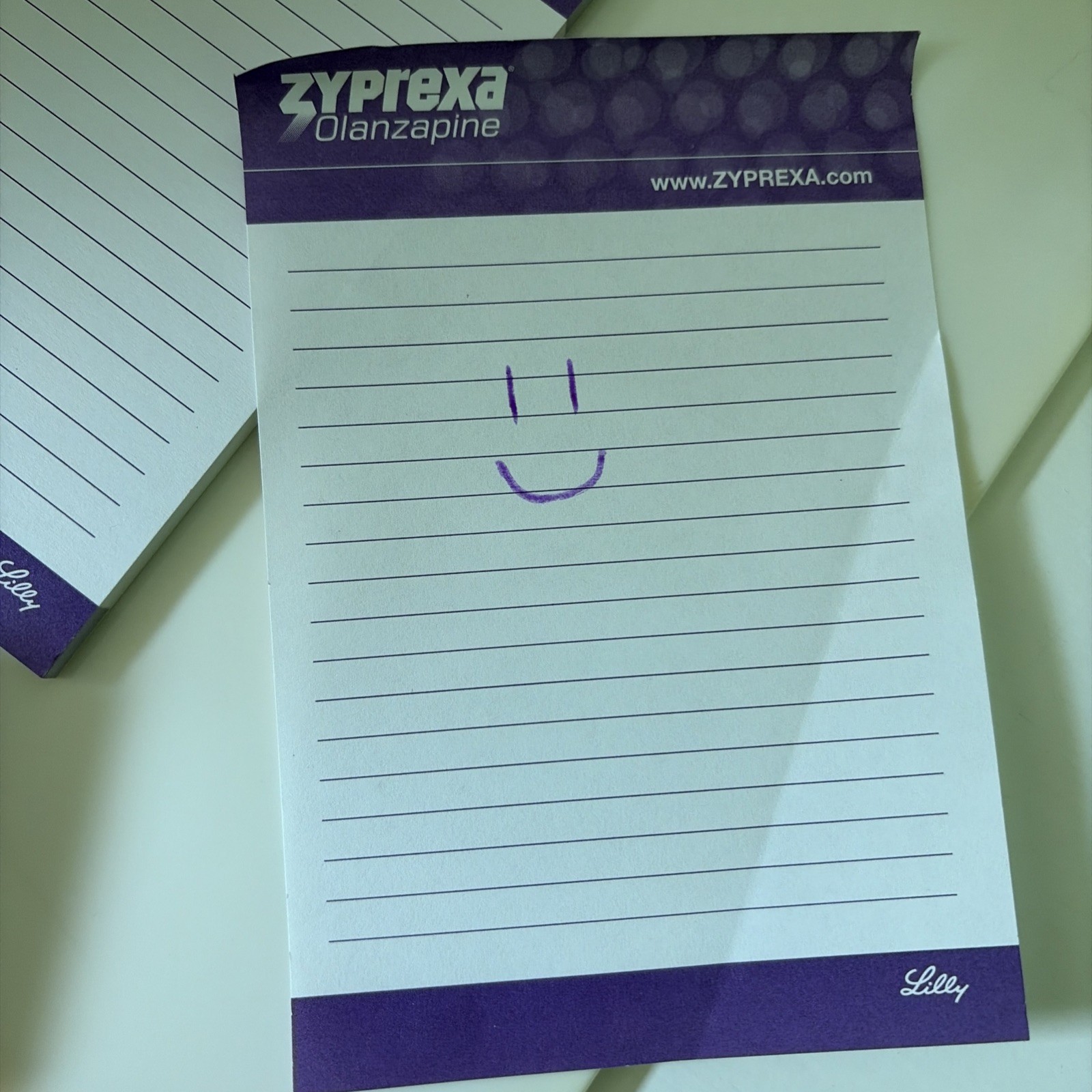 VERY RARE 90s collectible Zyprexa Drug Rep clip board, highlighter, tape measure