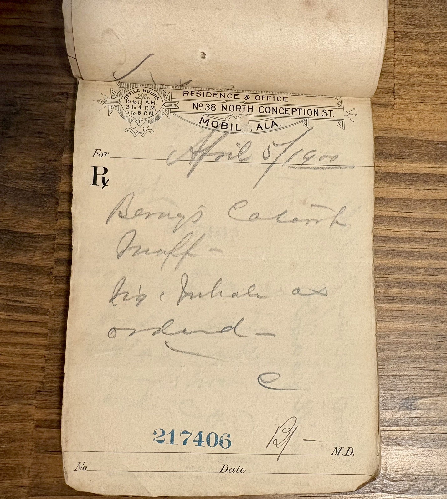 Antique prescriptions (1899-1900): Heroin, Codeine, Cocaine, Quinine etc.
