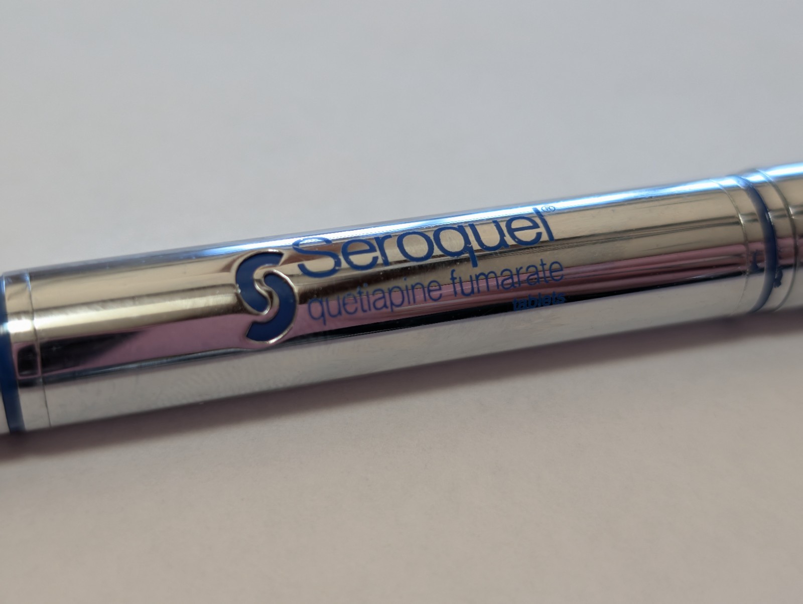 Seroquel Heavy Metal Twist PEN Drug Rep Pharmaceutical Promo Medical Advertising