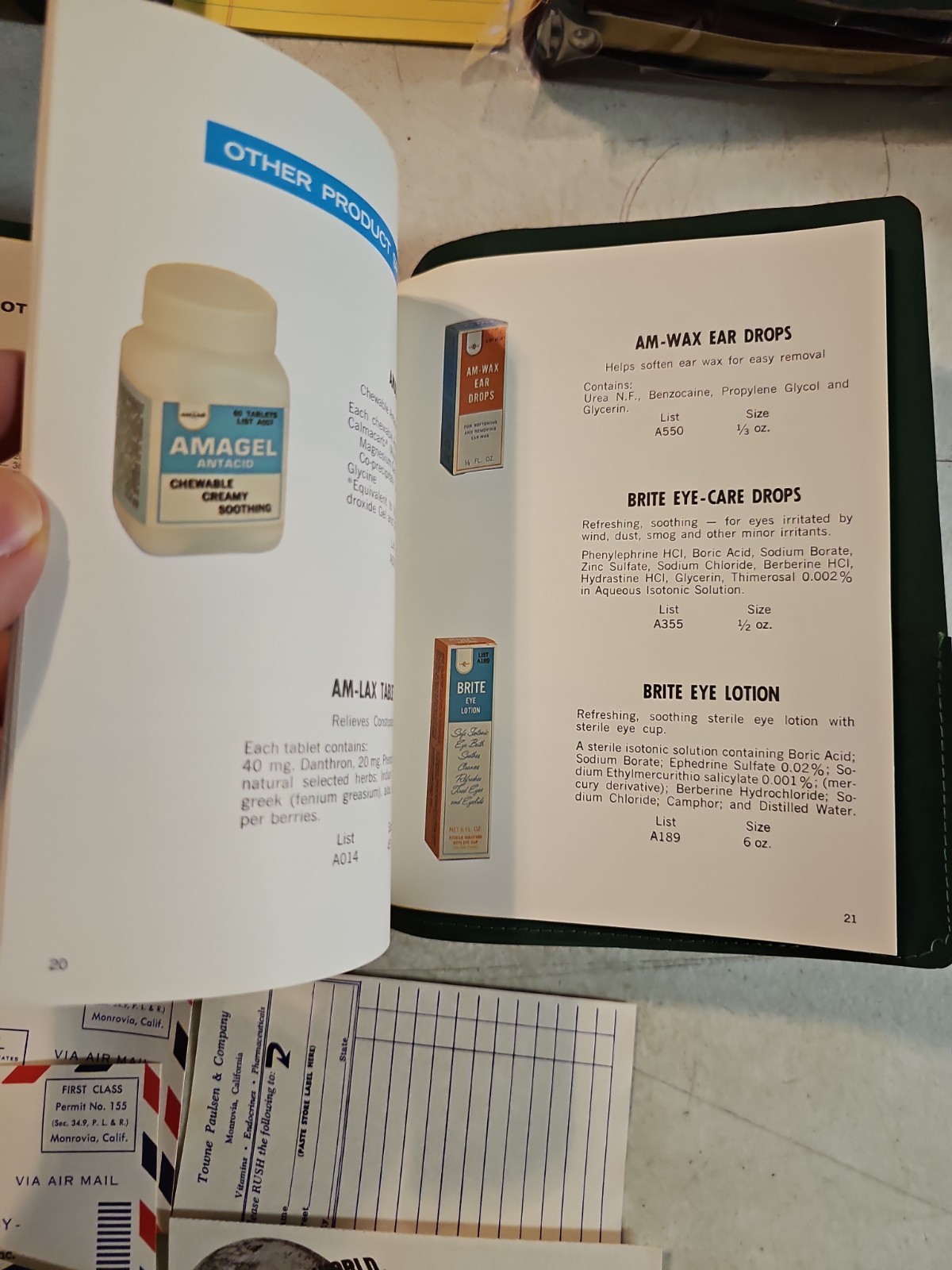 Vintage 1972 Towne Paulsen & Co Pharmaceutical Catalog And Price Lists