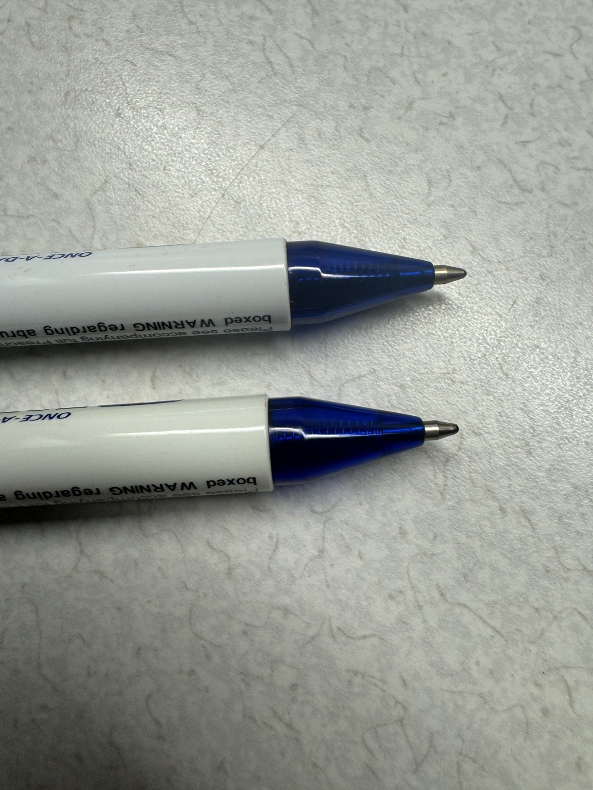 TOPROL-XR PENS: Blue & White, Plastic, Pharmaceutical Promo NEW Lot of 4