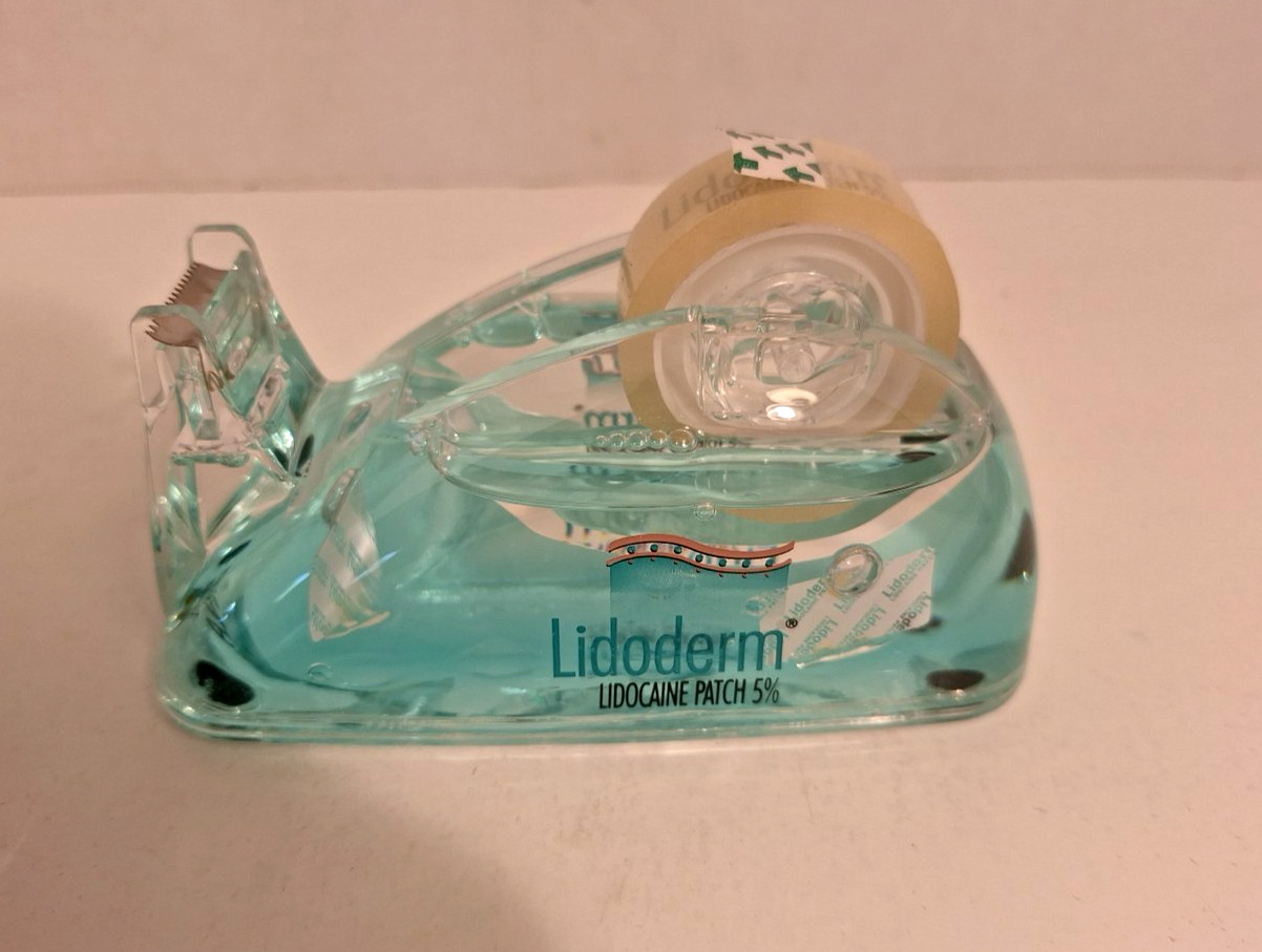 Drug Rep liquid tape dispenser Lidoderm pharmaceutical collectibles rare~NEW !