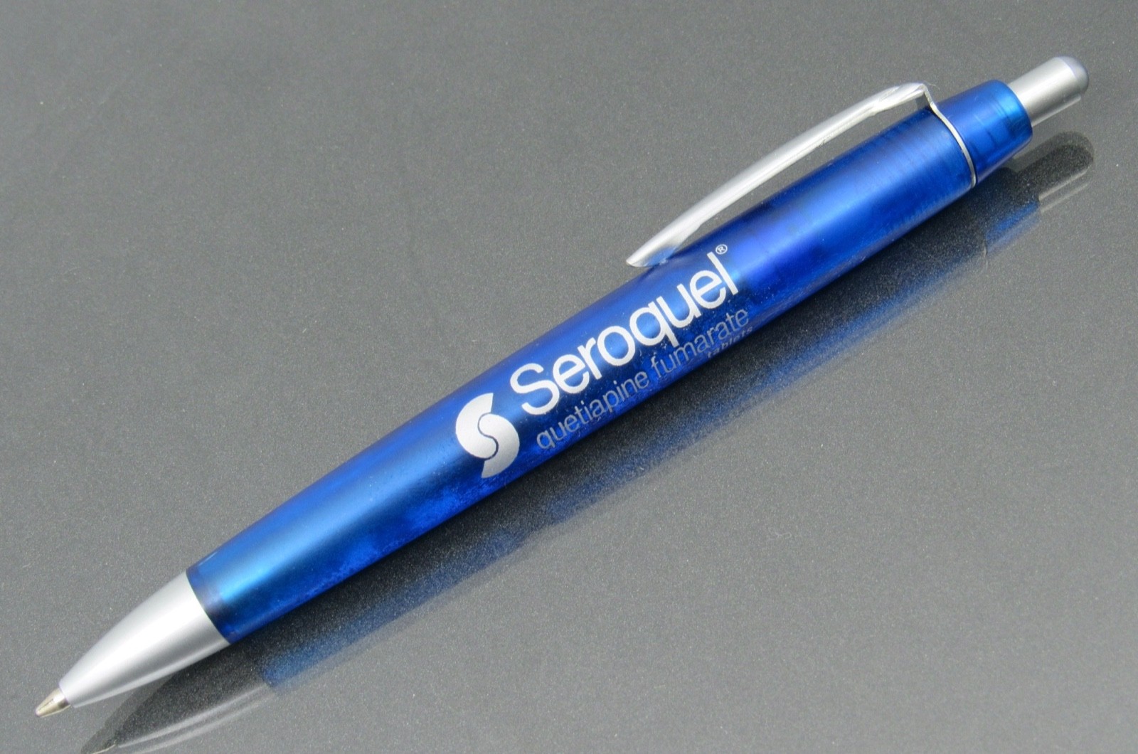 Seroquel Blue PEN, Sticky Notes, Page Flags Drug Rep Pharmaceutical Advertising