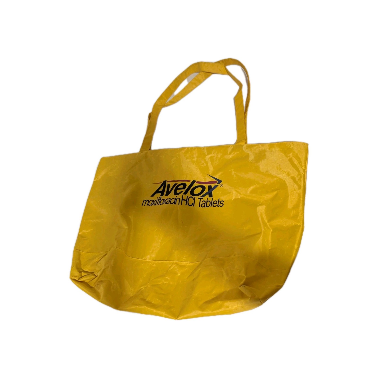 Avelox Tote Bag (UNISEX) Promotional Drug Company Yellow READ