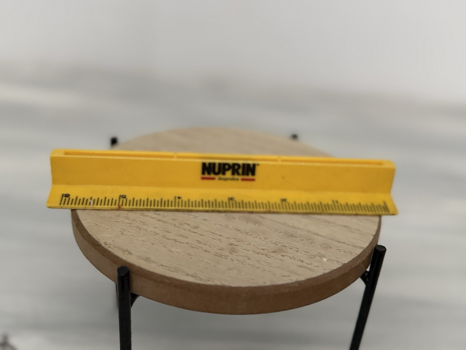 Nuprin Pain Reliever Advertising Ruler Drug Rep Pharmaceutical Promo Small 6″