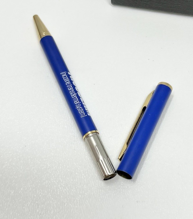 Lot 2 Vintage Drug Representative Nicoderm Nicorette Pen/Pencil Set No Ink As Is