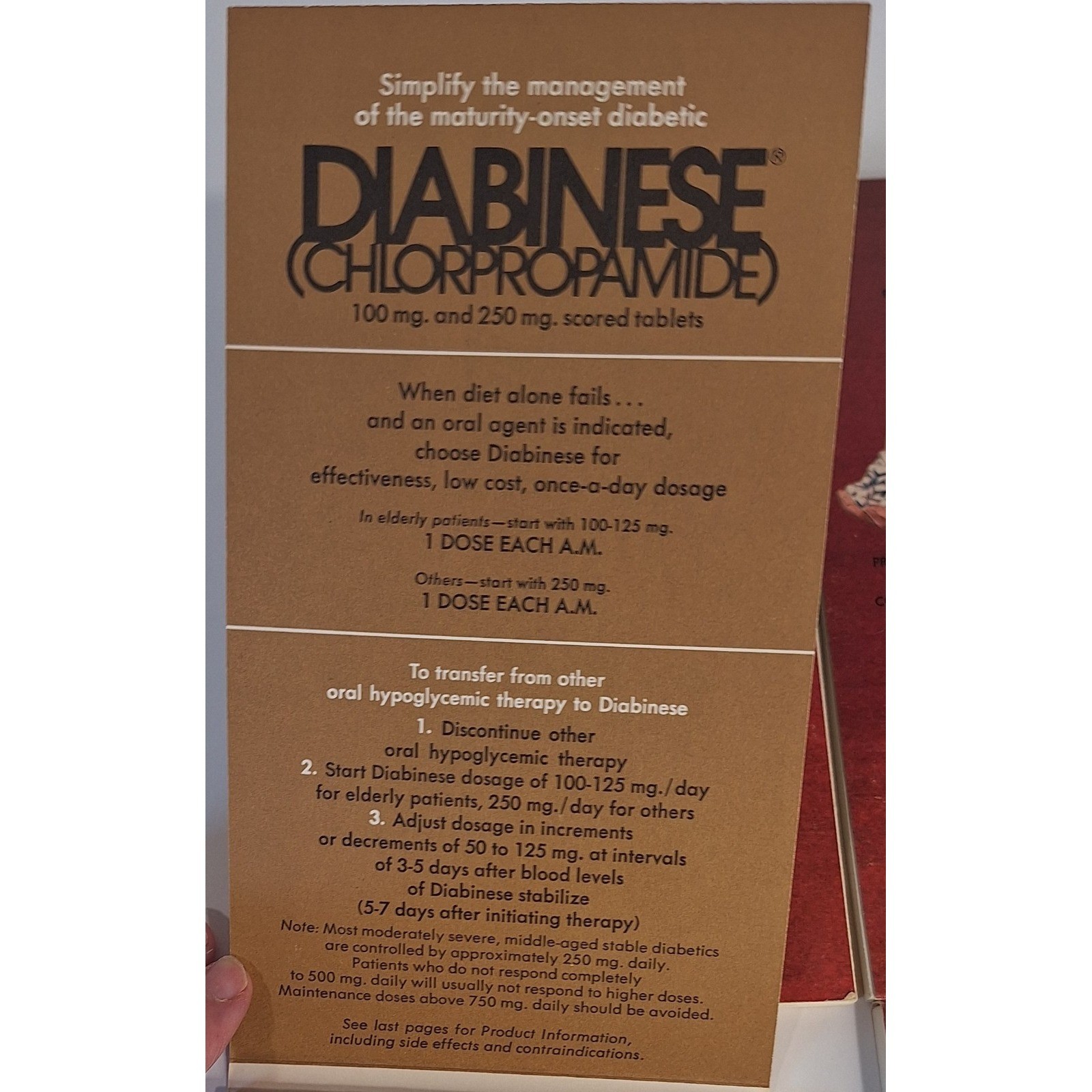 Lot Of 4 Pfizer Labs Notepads Diabinese Chlorpropamide Vintage