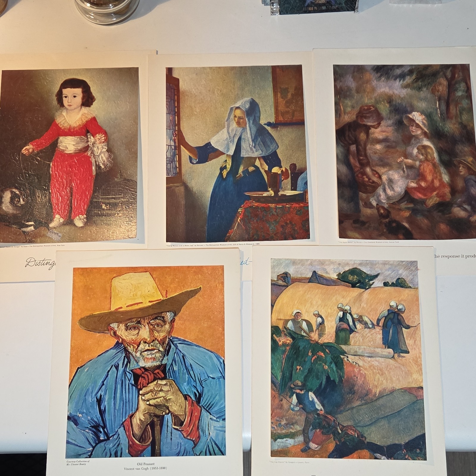 Vintage 1962 Pfizer Pharma Art Print Lot (9) Impressionist Distinguished Campaig