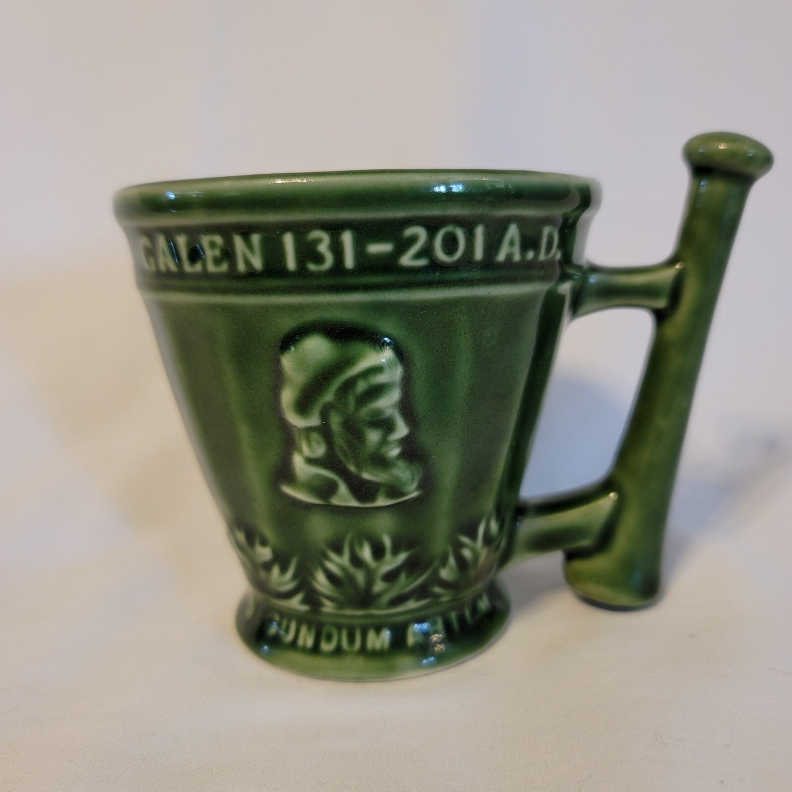 Vintage Schering Medicine Drug Store Ceramic Mug Pharmacy Rx Ad Display