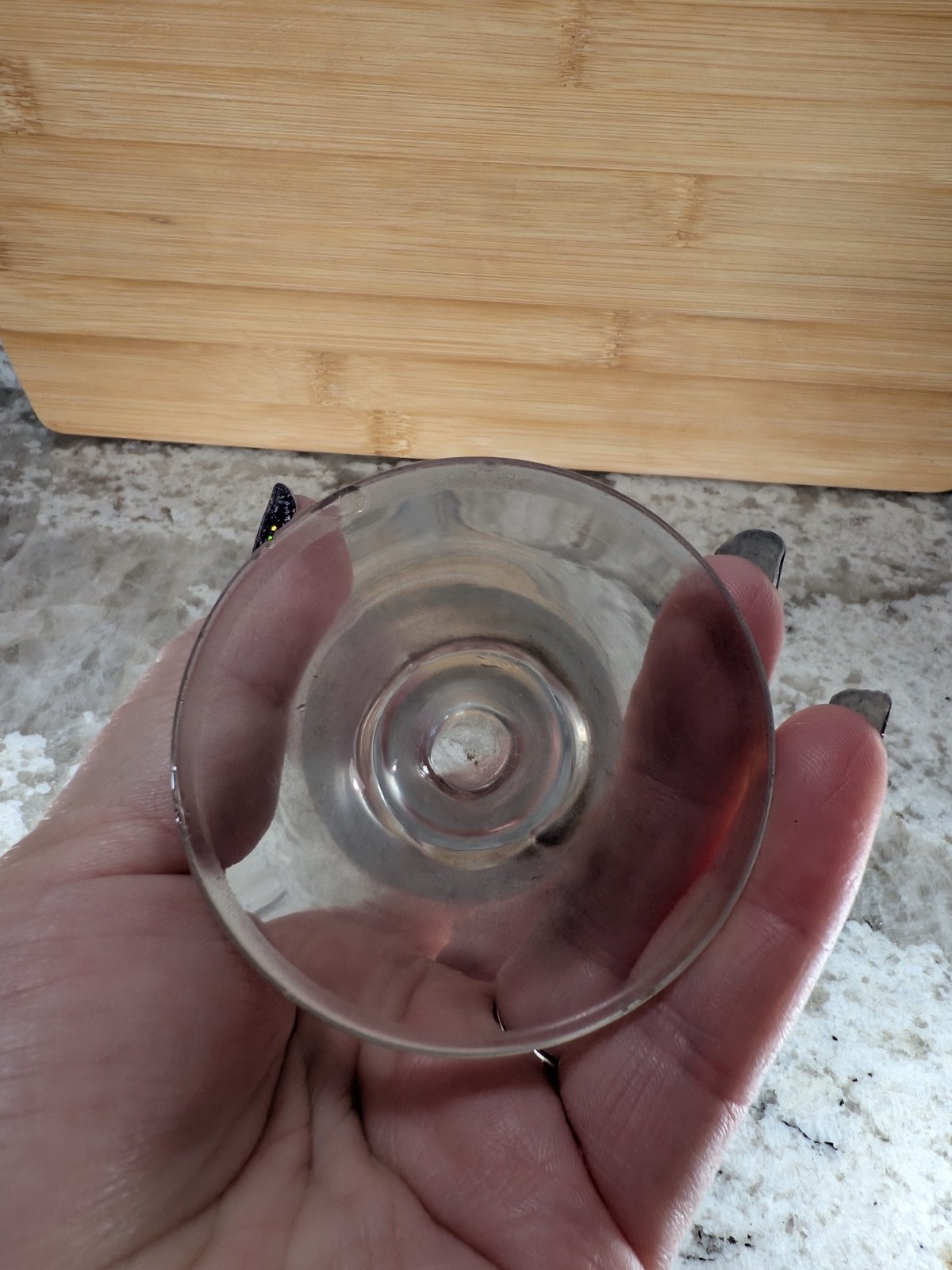 Apothecary Conical Footed Glass Measuring Beaker Spout Vintage 4oz 5.25 Pharmacy