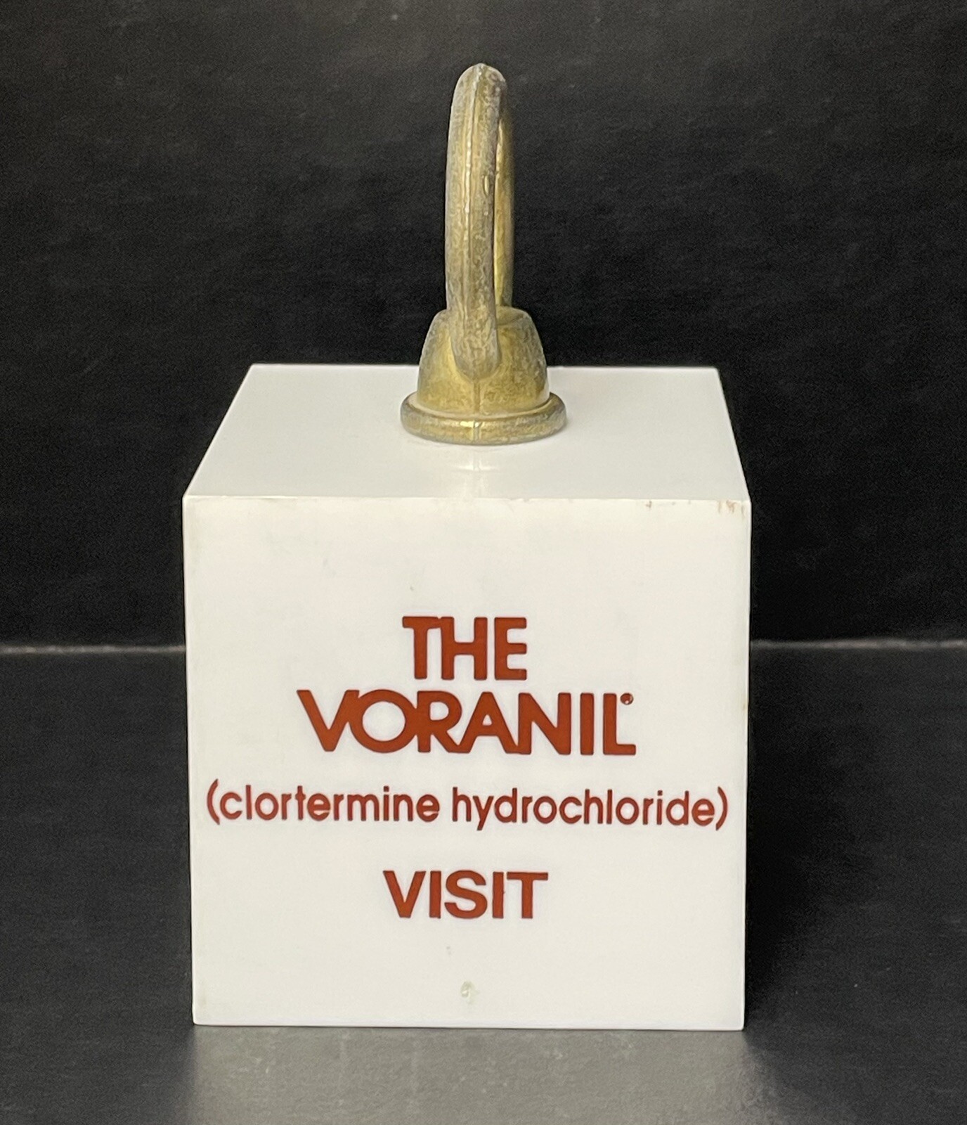 Vintage 1974 Voranil Clortermine Pharmaceutical Rep Marketing 2 lb Paperweight