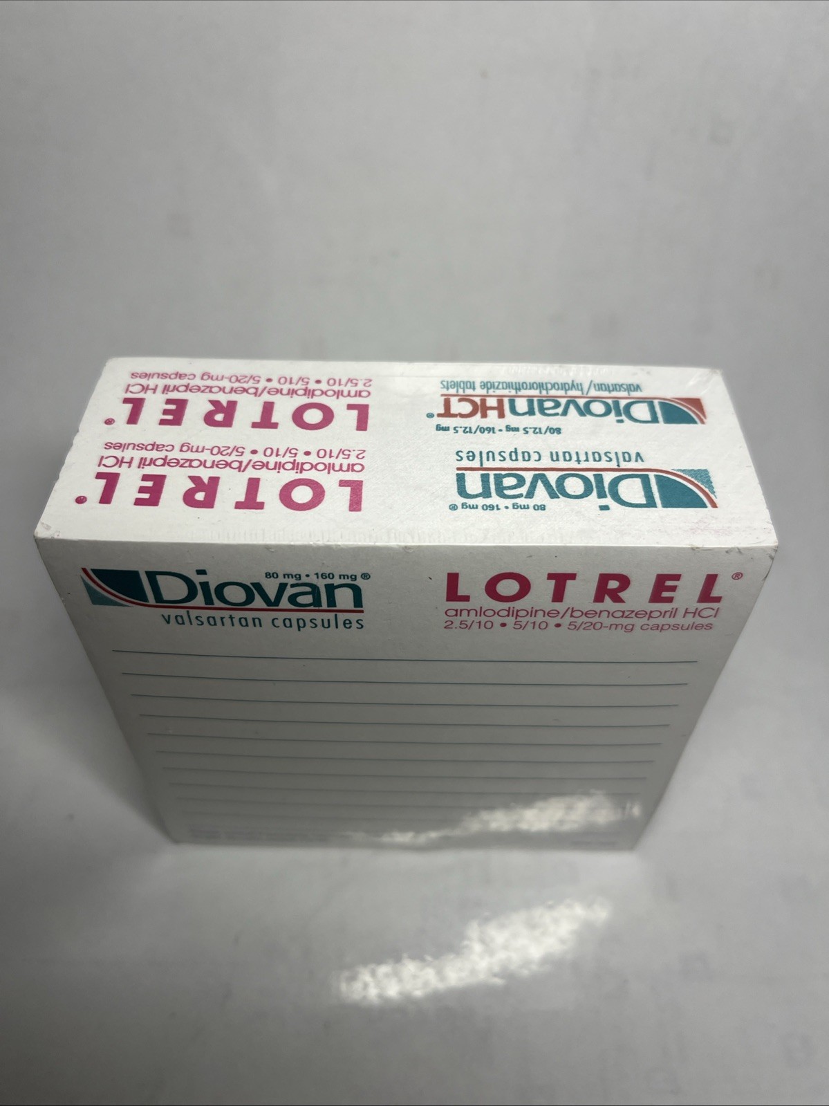 NEW vintage Pharmaceutical Drug Rep Diovan Post-it note pad Lotrel Amlodipine