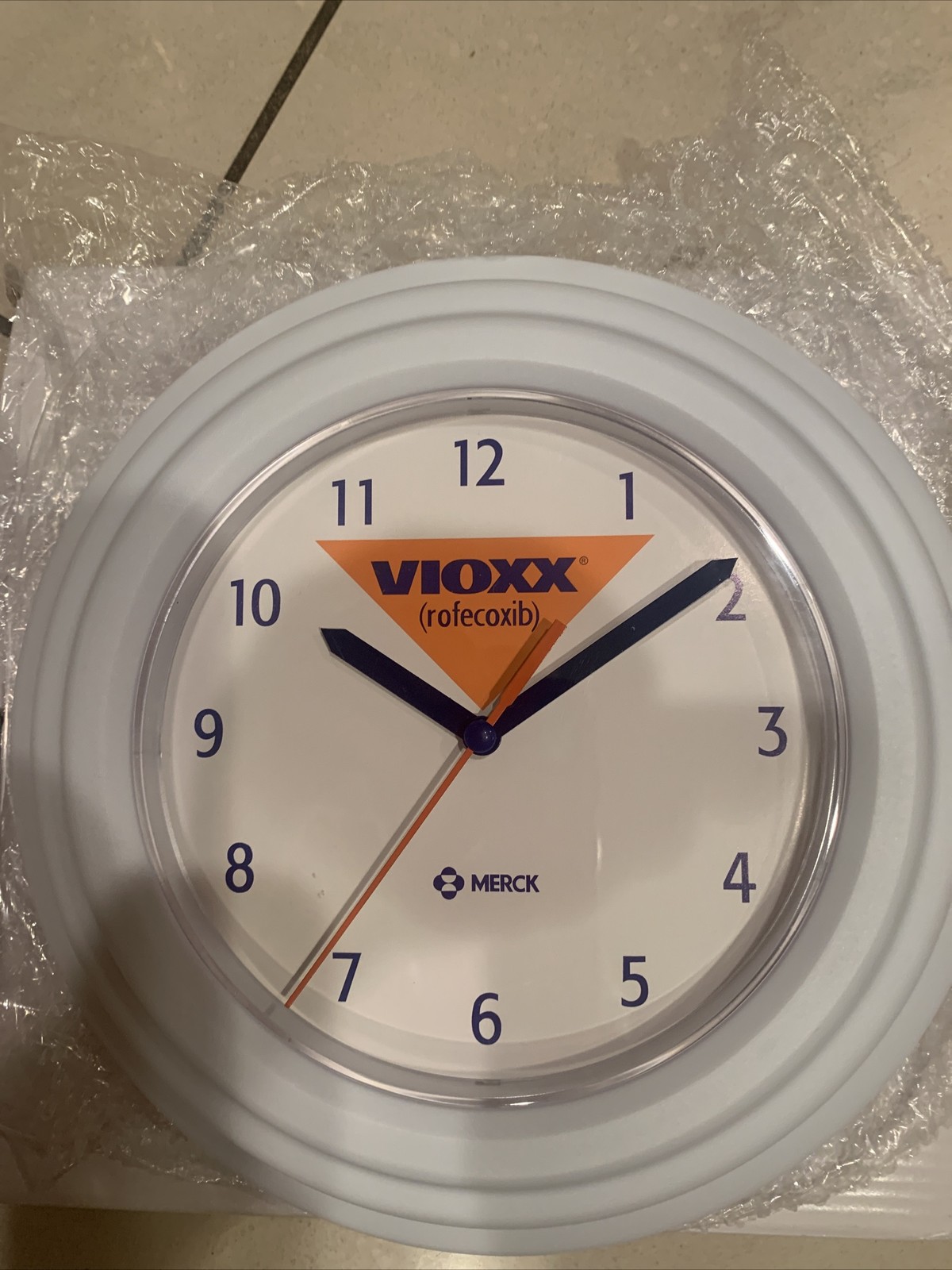 Vioxx Drug Rep Advertising Wall Clock New Rare