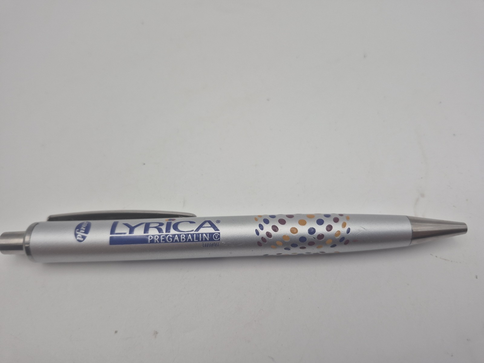 Pfizer Lyrrica Pre Gamblin Ball Point Pen Black Ink Nice Design Works