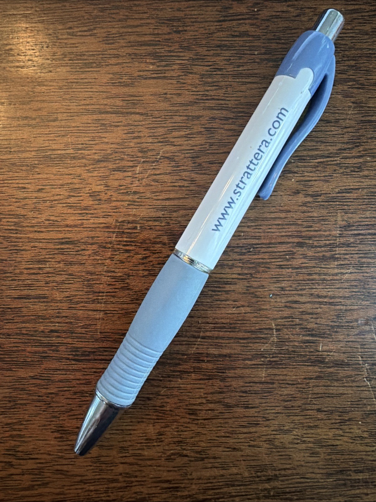 Rare Strattera Eli Lilly Medical Drug Rep Pharmaceutical Pen Gray Grip Silver