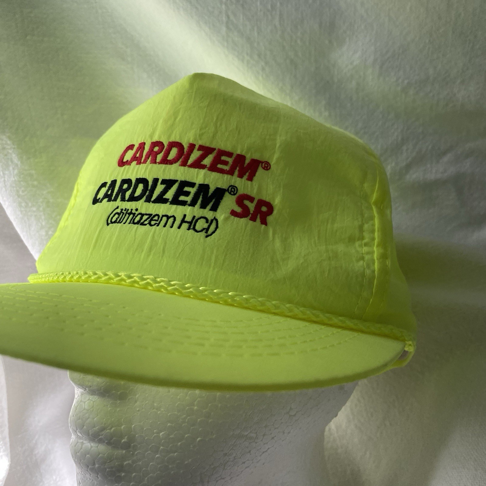 Cardizem Neon Baseball Cap Hat Rare Drug Rep Advertising Big Pharma