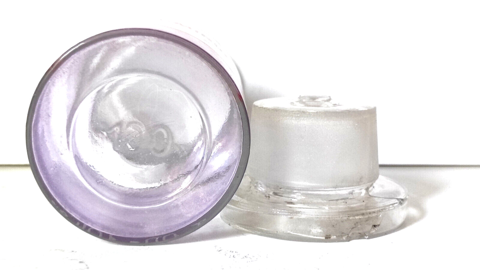 THEOBROMINUM Vintage Glass Apothecary Pharmacy Clear Jar 100 ml