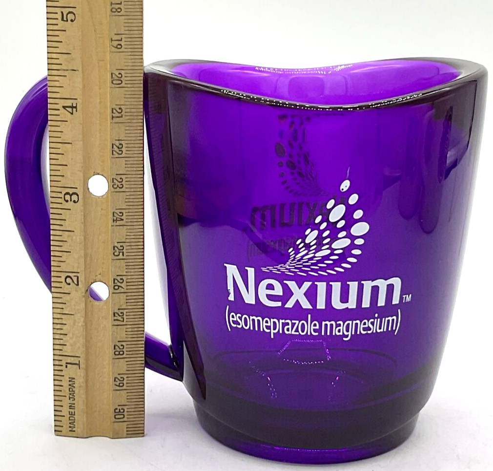 Pharmaceutical Promo Nexium Plastic Purple Mug Drug Rep Premium Giveaway