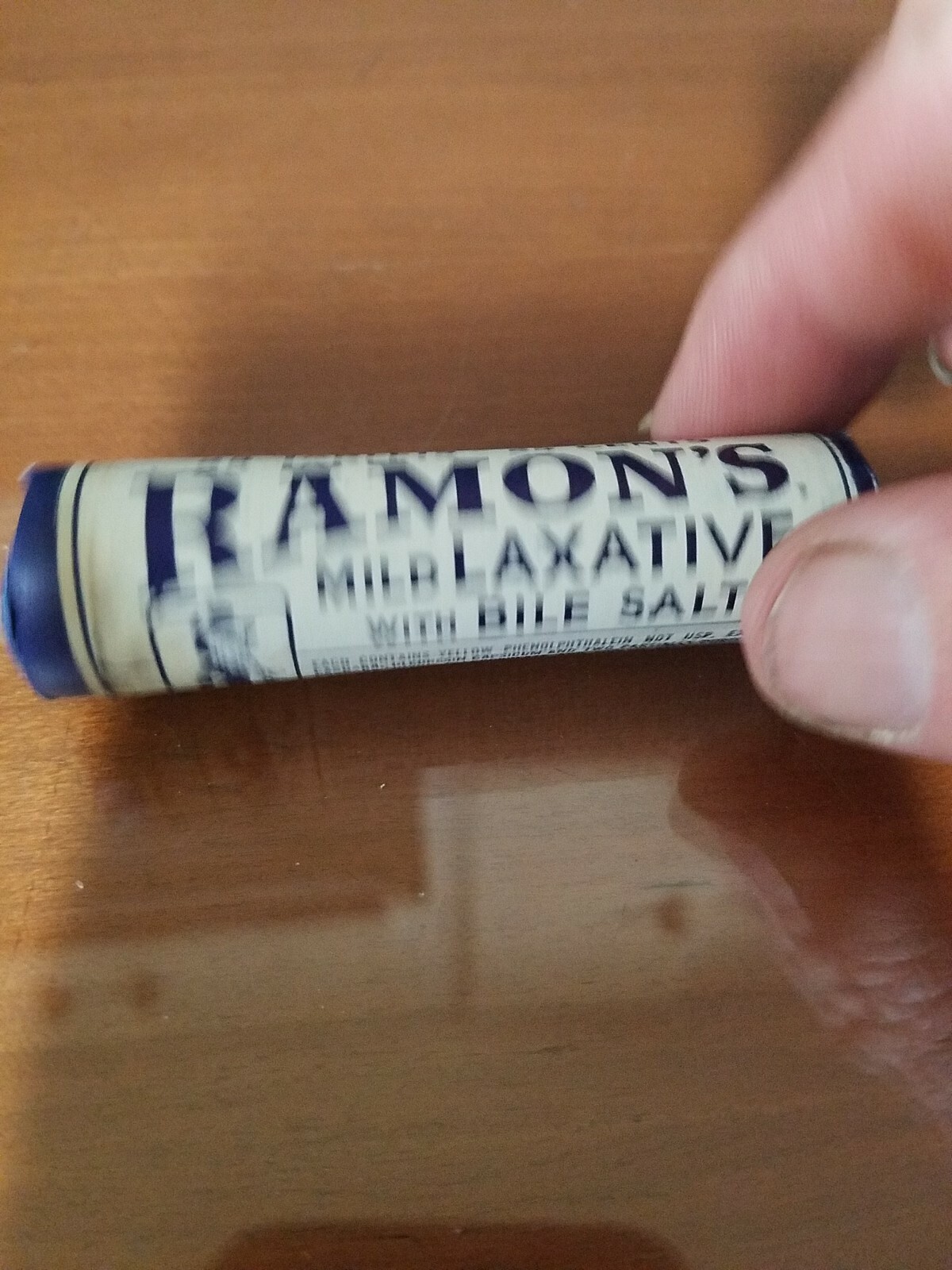 Old Medicine Ramon’s Mild Laxative Bile Salts Brown Le Roy NY unopened