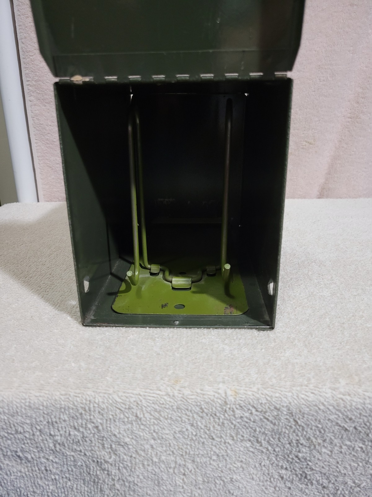 VINTAGE METAL TALBOTT PRESCRIPTION FILE BOX AURORA, ILLINOIS