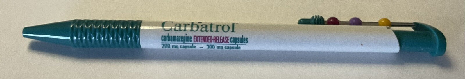 From The Maker Of Adderall, Carbatrol Beaded Pen! Pharmaceutical Collectible.