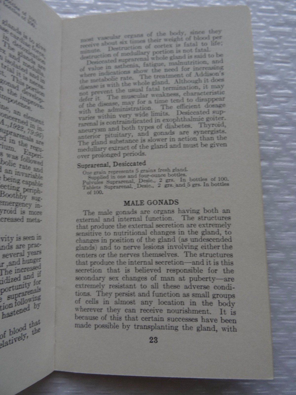 gLAND PRODUCTS PREPARATIONS ELI LILLY ENDOCRINOLOGY EARLY 1900’S BOOK neocurio