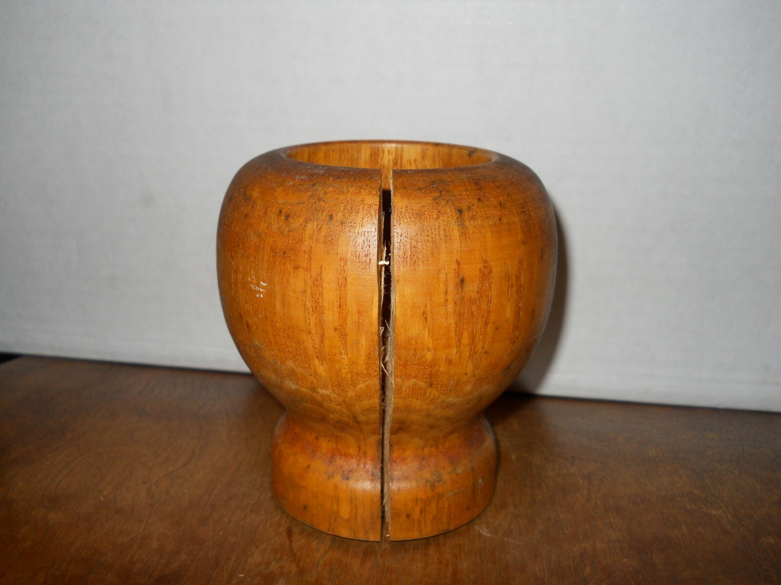 Vintage wooden pestle and mortar – 5 inches tall