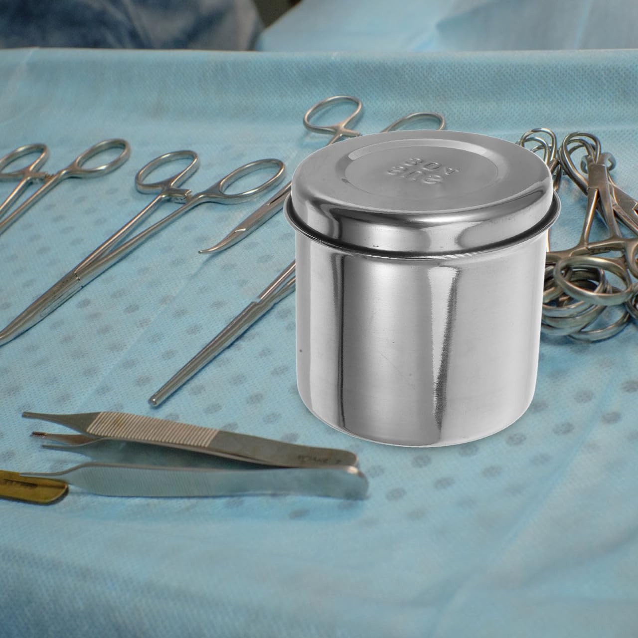 Stainless Steel Storage Jar, Gauze Dressing Unguent Holder 3.54 Inch, Profess…