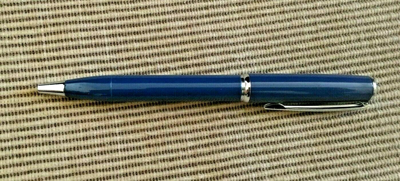 New Drug Rep Item Synthroid Blue Silver Metal Pen