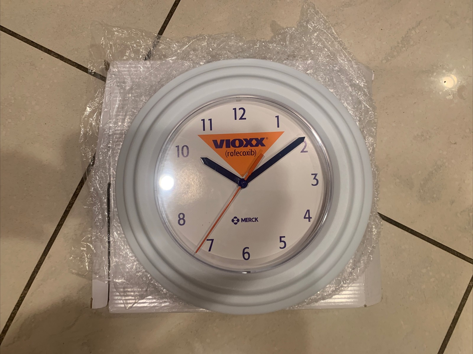 Vioxx Drug Rep Advertising Wall Clock New Rare
