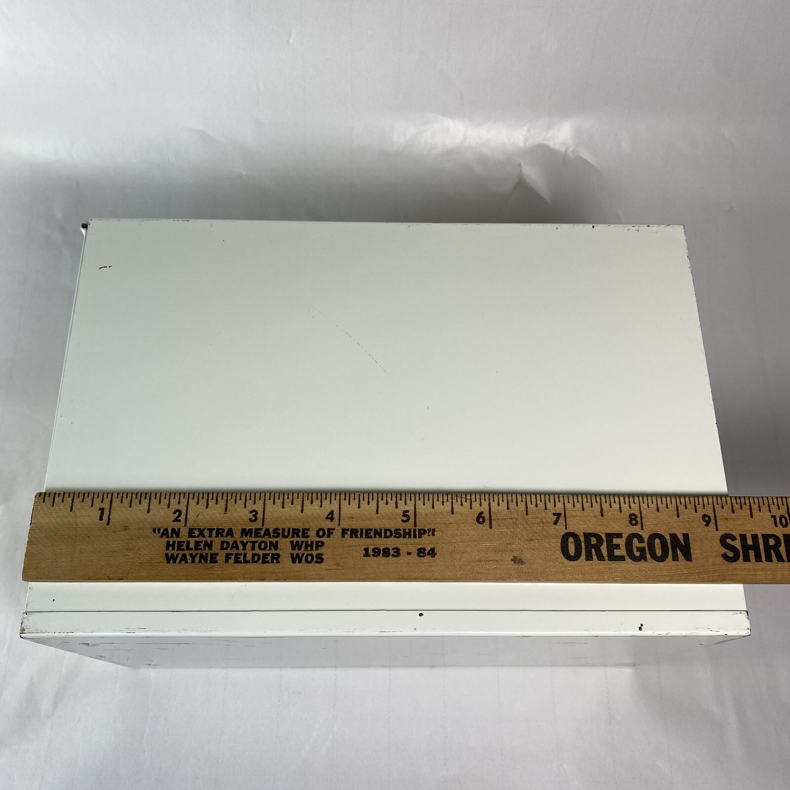 Vintage Drugpak Pharmacy Prescription Filing Box Metal Apothecary Doctor Office