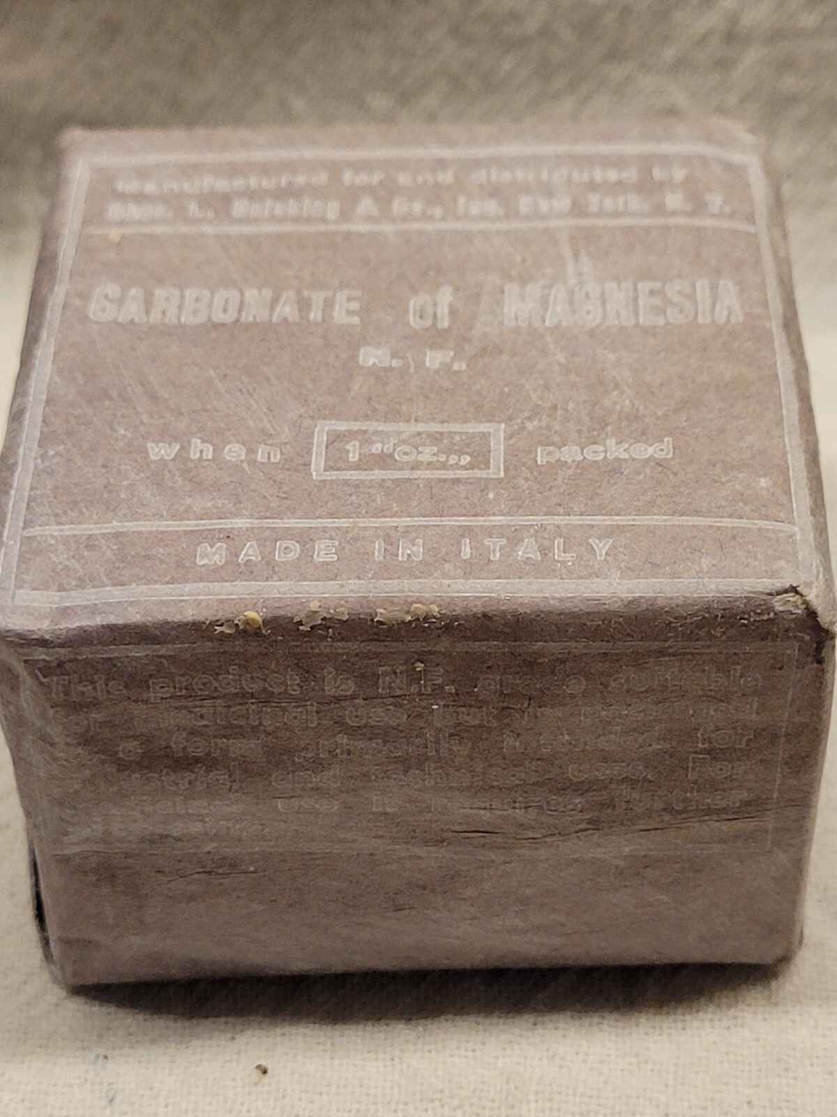 Chas L. Huisking New York Box w Original Wrapping Made In Italy