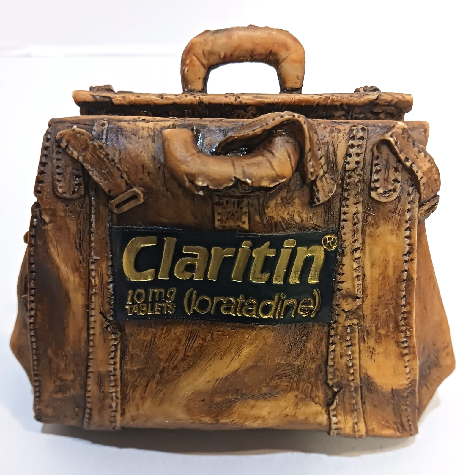 CLARITIN Medical Dr. Bag Business Card Holder Pharmaceutical Advertisement Desk