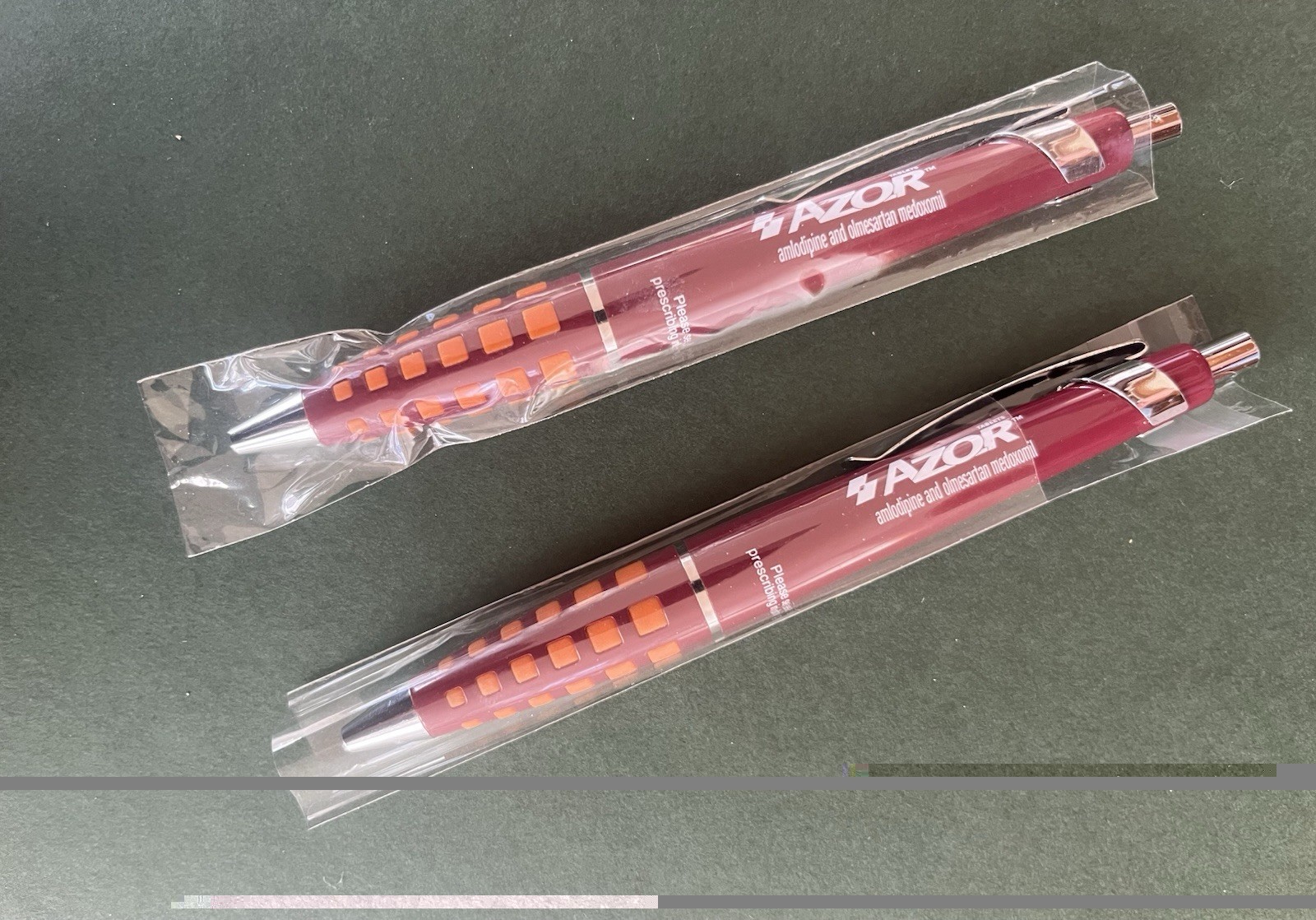 2 Heavy Metal Premium Azor Collectible Metal Pens. Rare. Write!