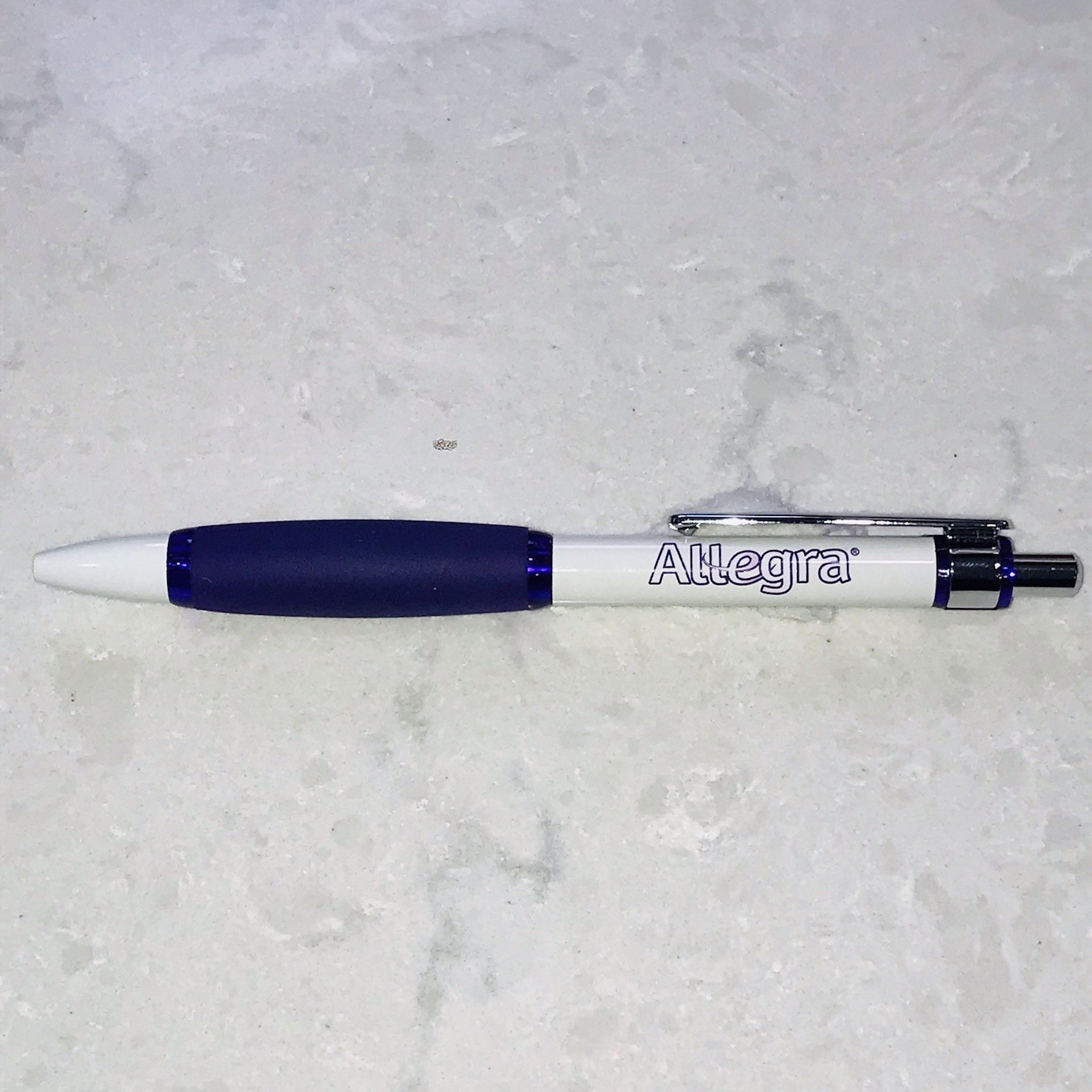 Pharmaceutical Advertising ALLEGRA Drug Rep Paper Mate Click Pen w/ Grip Writes